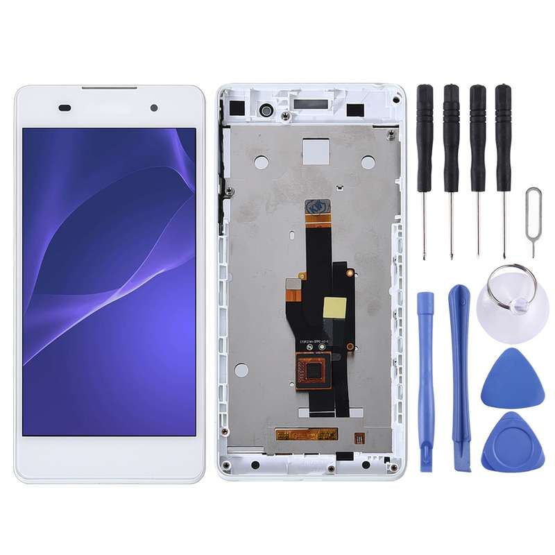 OEM LCD Screen for Sony Xperia E5 F3311 F3313 Digitizer Full Assembly with Frame(Black)