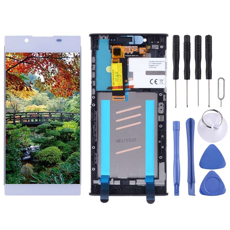 OEM LCD Screen for Sony Xperia L1 G3311 G3312 G3313 Digitizer Full Assembly with Frame(Silver)
