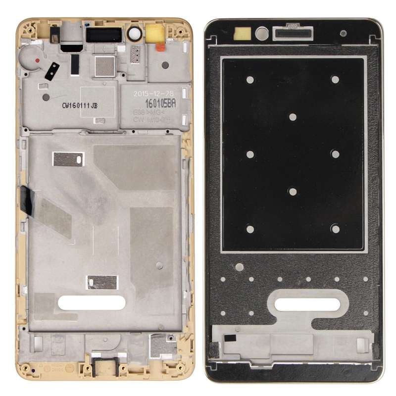 For Huawei Honor 5X / GR5 Front Housing LCD Frame Bezel Plate(Gold)
