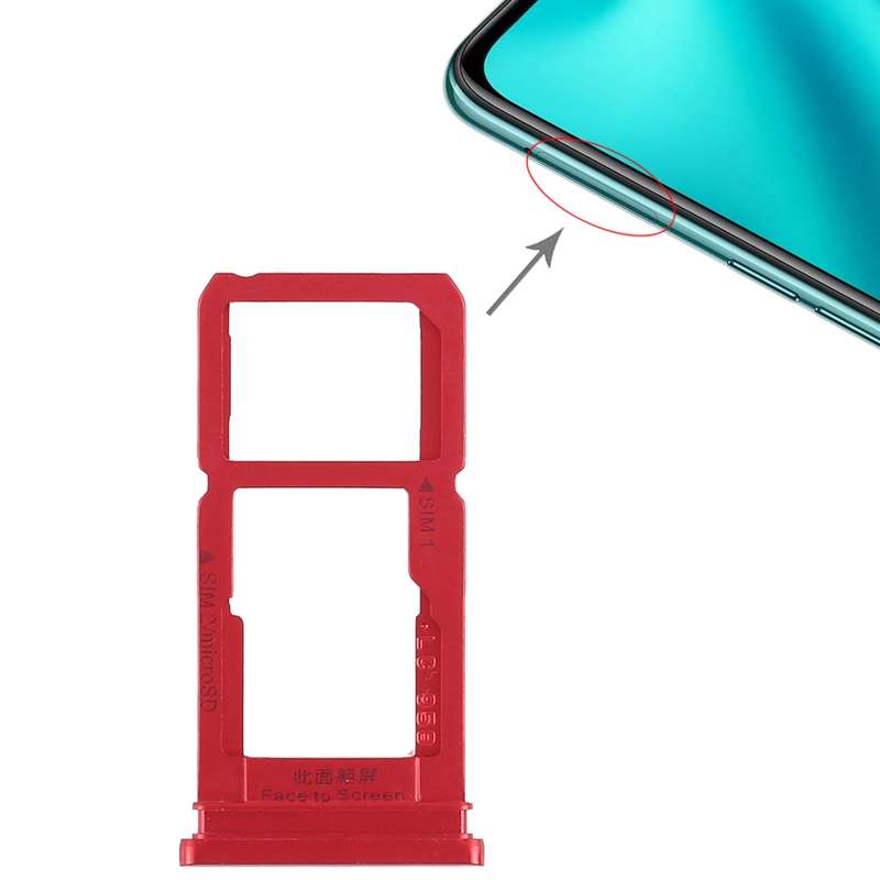 For OPPO R15 SIM Card Tray + SIM Card Tray / Micro SD Card Tray (Black)
