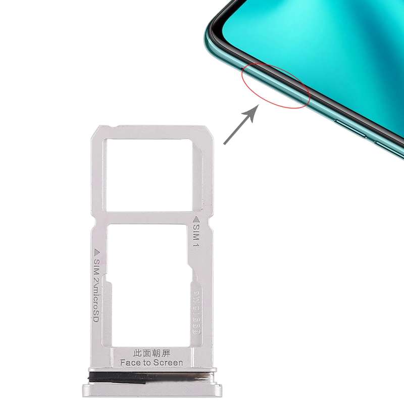For OPPO R15 SIM Card Tray + SIM Card Tray / Micro SD Card Tray (Black)