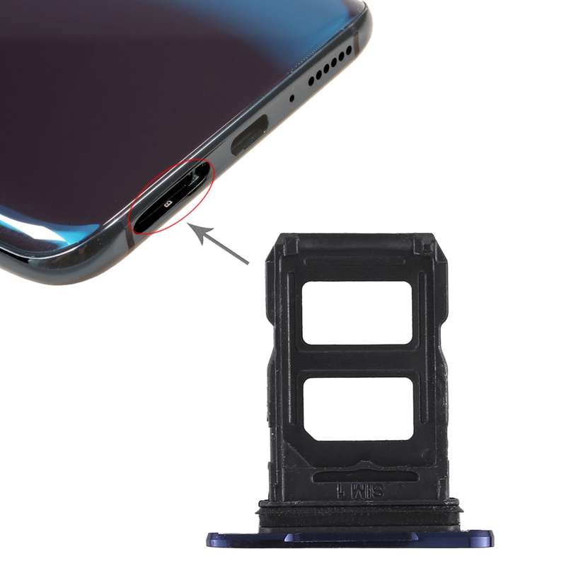 For OPPO R17 Pro 2 x SIM Card Tray (Black)