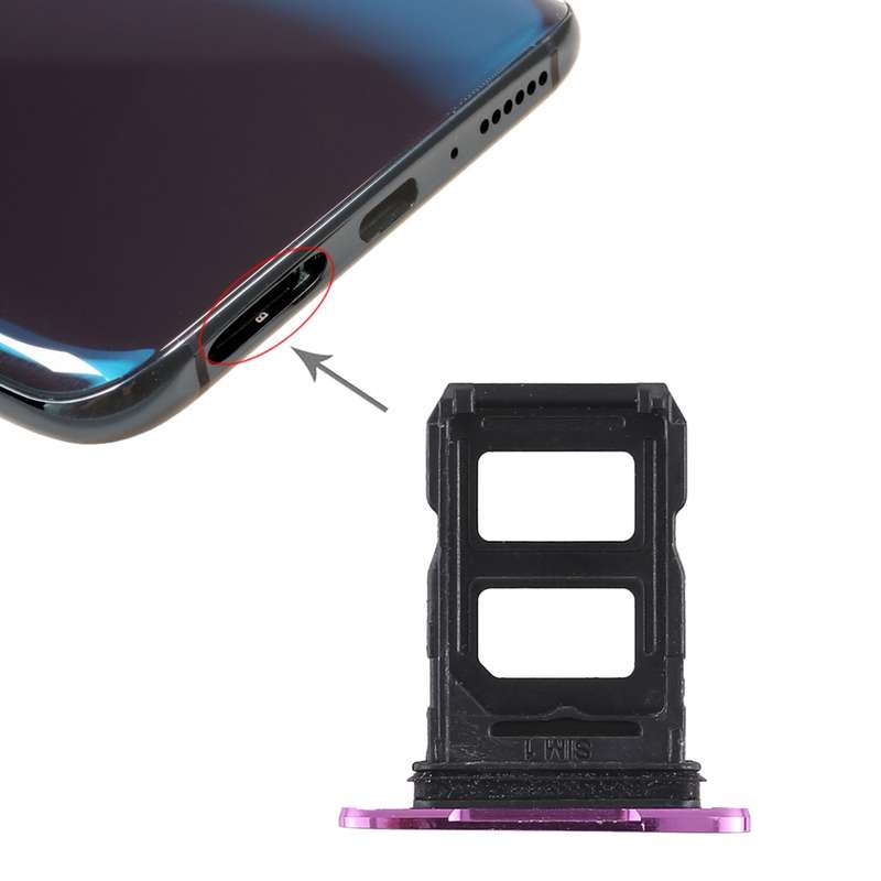 For OPPO R17 Pro 2 x SIM Card Tray (Black)