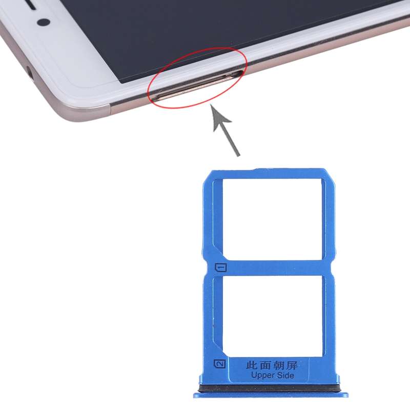 For Vivo X9 2 x SIM Card Tray (Black)
