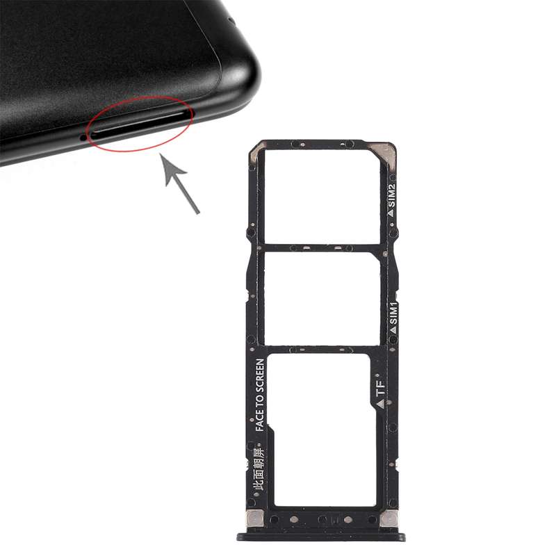2 x SIM Card Tray + Micro SD Card Tray for Xiaomi Redmi 6 Pro(Gold)