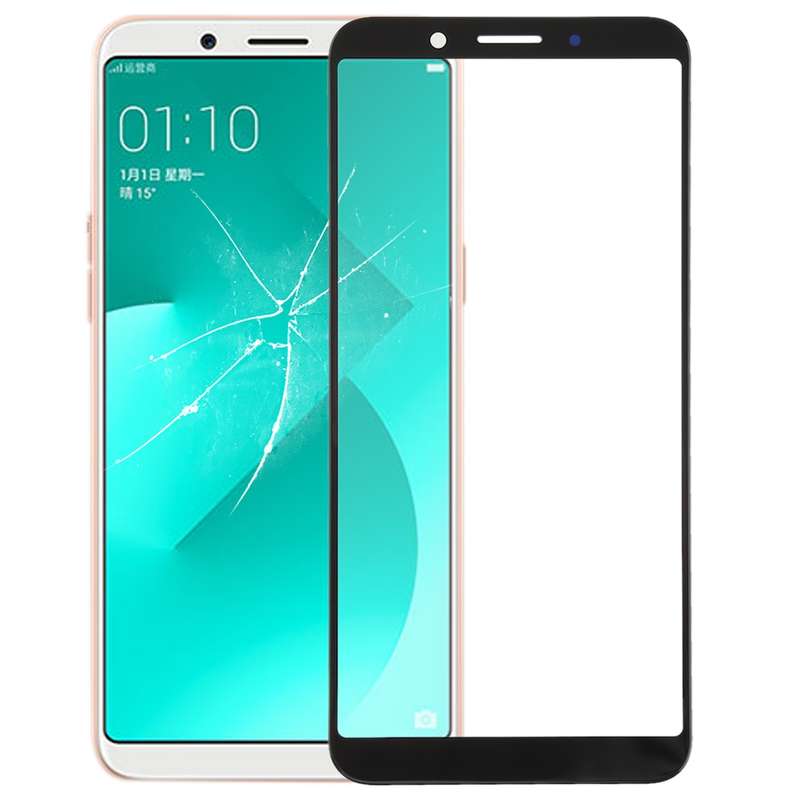For OPPO A83 Front Screen Outer Glass Lens (White)