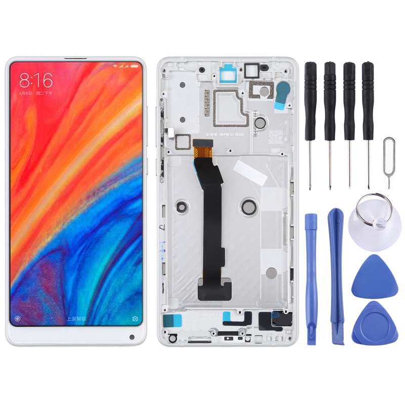 TFT LCD Screen for Xiaomi MI Mix 2S Digitizer Full Assembly with Frame(Black)