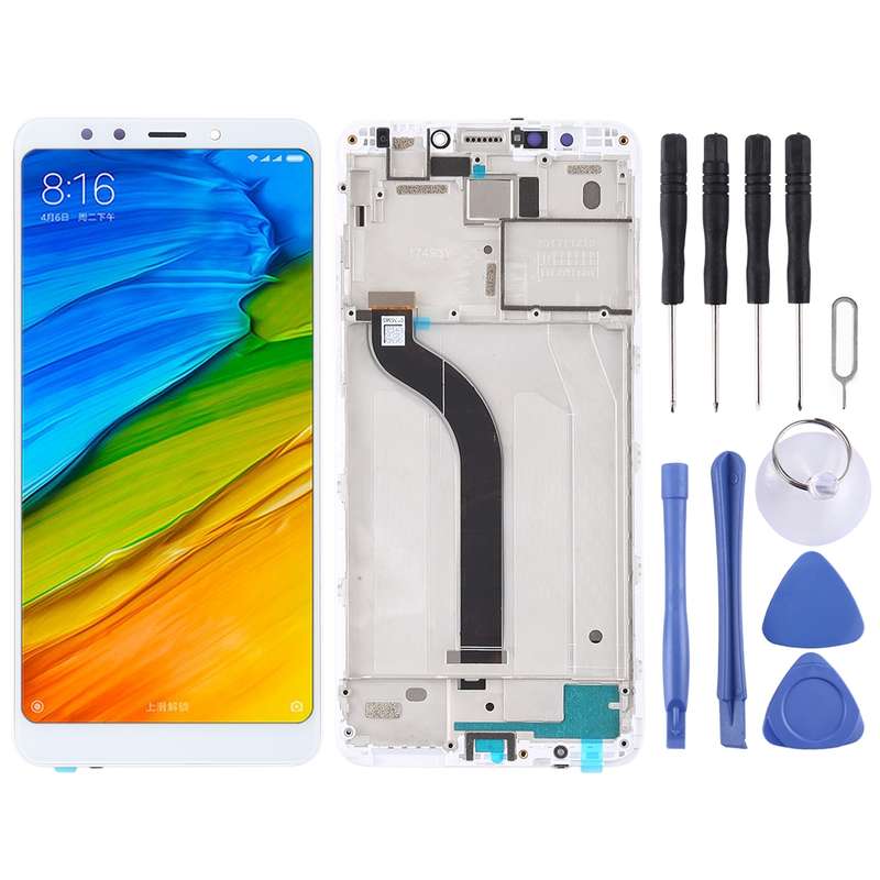 TFT LCD Screen for Xiaomi Redmi 5 Digitizer Full Assembly with Frame(Black)