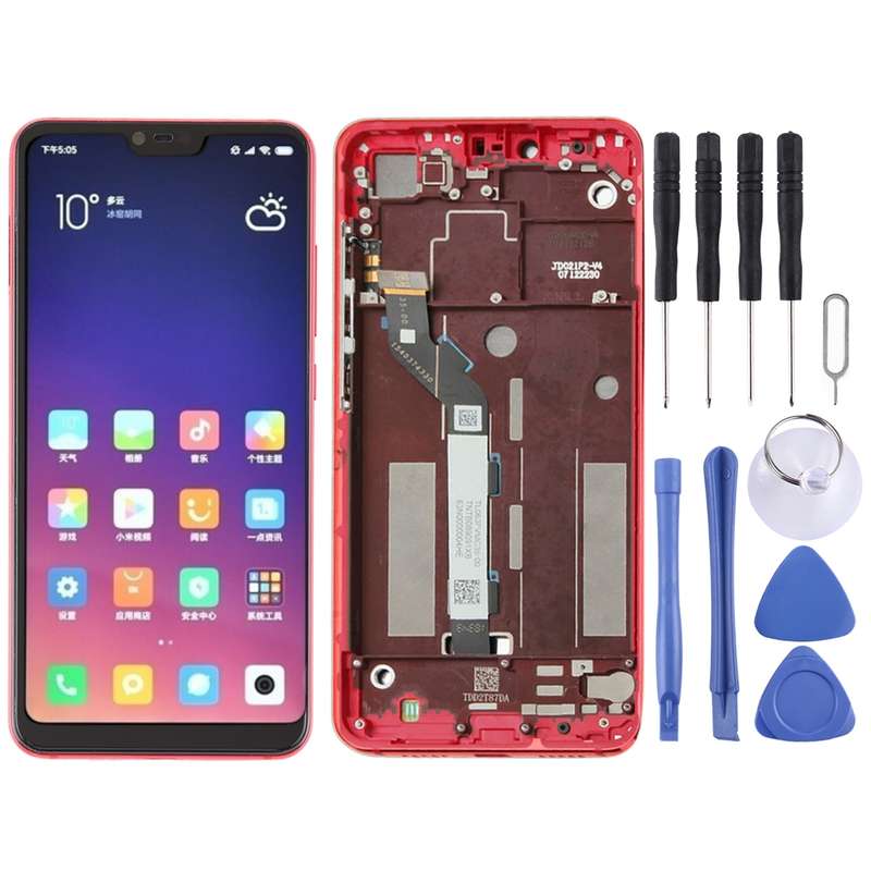 TFT LCD Screen for Xiaomi Mi 8 Lite Digitizer Full Assembly with Frame(Blue)