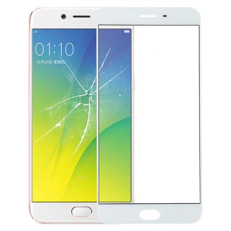 For OPPO R9s Plus Front Screen Outer Glass Lens (Black)