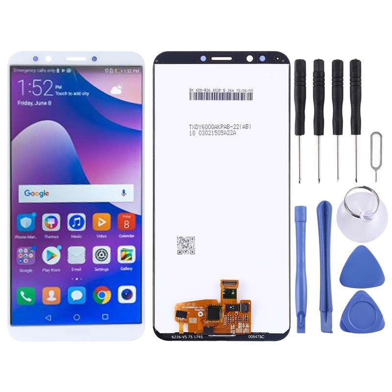 OEM LCD Screen for Huawei Y7 Prime (2018) with Digitizer Full Assembly (Black)