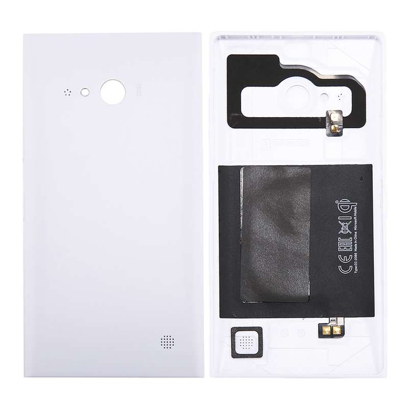 Solid Color NFC Battery Back Cover for Nokia Lumia 735 (Orange)