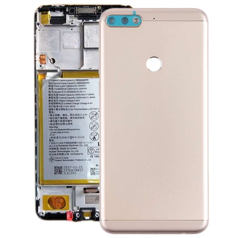 Back Cover with Side Keys for Huawei Honor Play 7C(Black)