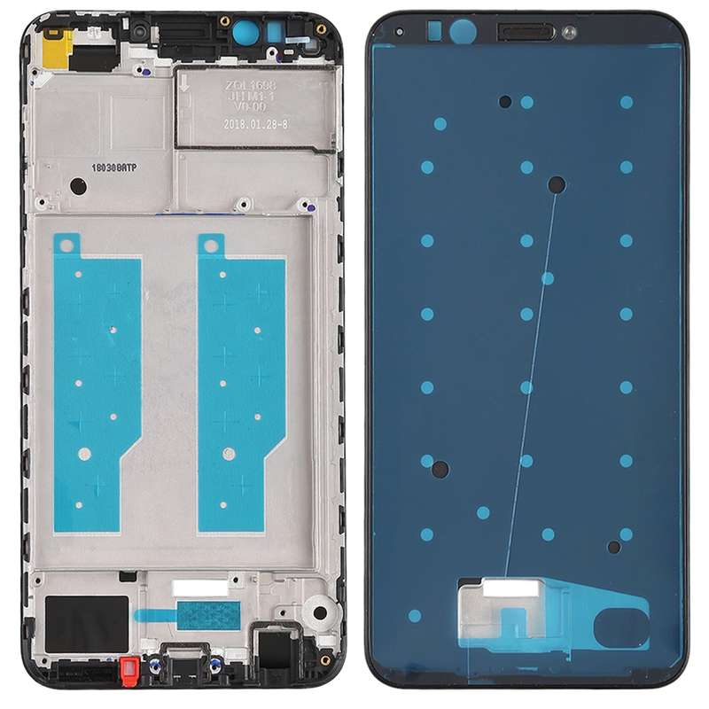 Front Housing LCD Frame Bezel for Huawei Honor Play 7C(White)