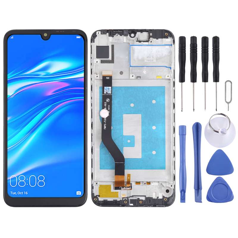 OEM LCD Screen for Huawei Y7 (2019)(High Version) Digitizer Full Assembly with Frame (Black)