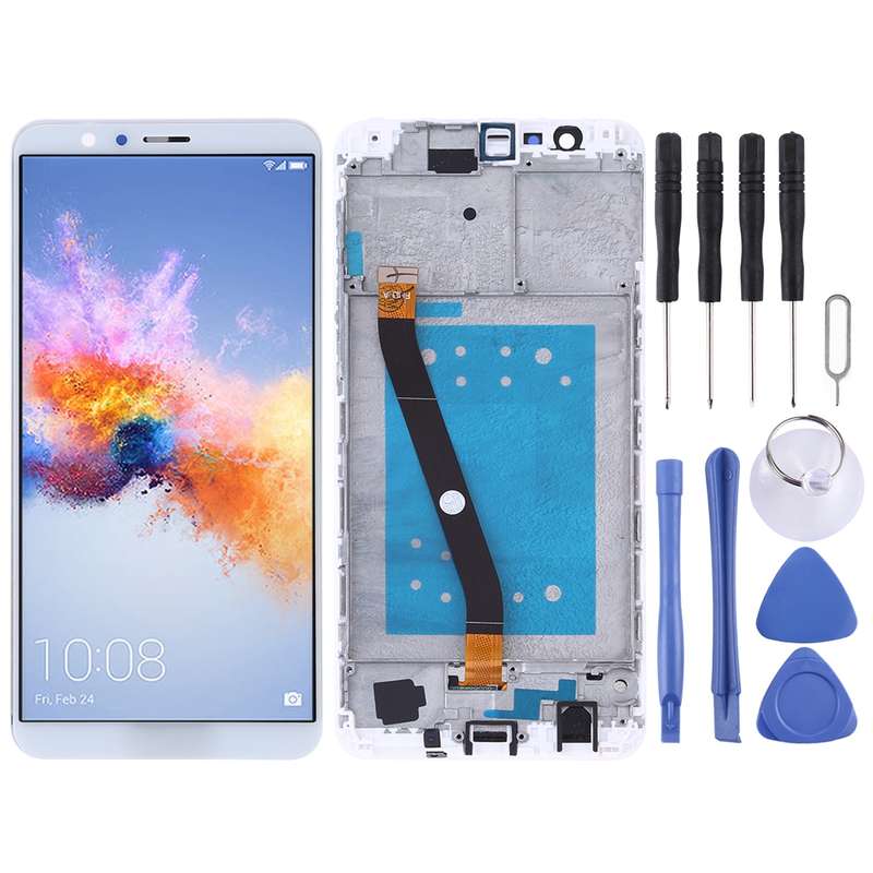 OEM LCD Screen for Huawei Honor 7X Digitizer Full Assembly with Frame (Black)