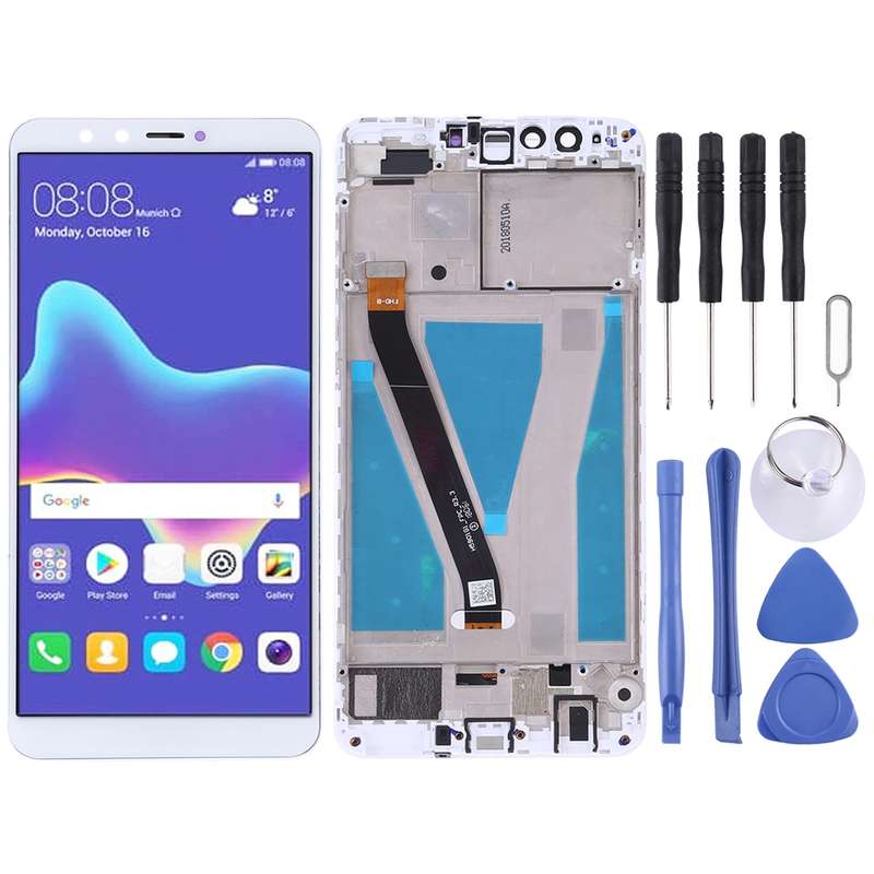 OEM LCD Screen for Huawei Enjoy 8 Plus Digitizer Full Assembly with Frame (Black)