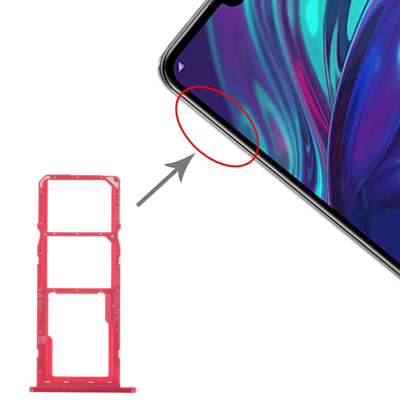 SIM Card Tray + SIM Card Tray + Micro SD Card Tray for Huawei Y7 (2019) / Y7 Pro (2019) / Y7 Prime (