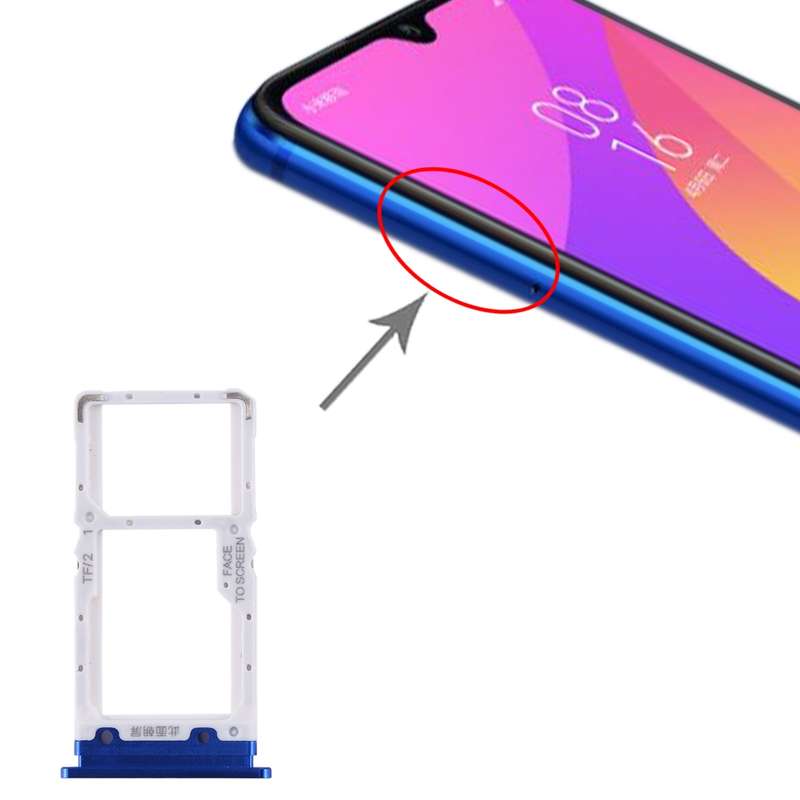 SIM Card Tray + SIM Card Tray / Micro SD Card Tray for Xiaomi Mi CC9 (Gold)