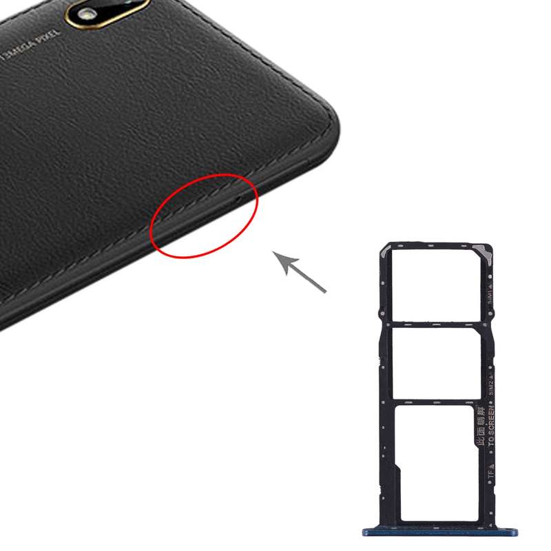 SIM Card Tray + SIM Card Tray + Micro SD Card Tray for Huawei Y5 (2019) (Gold)