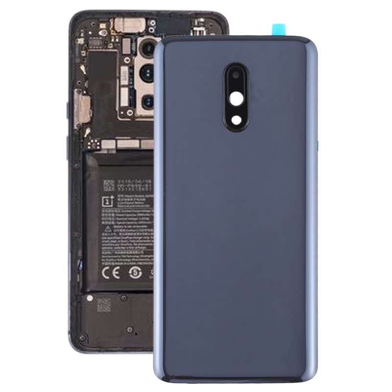 For OnePlus 7 Original Battery Back Cover with Camera Lens Cover (Grey)