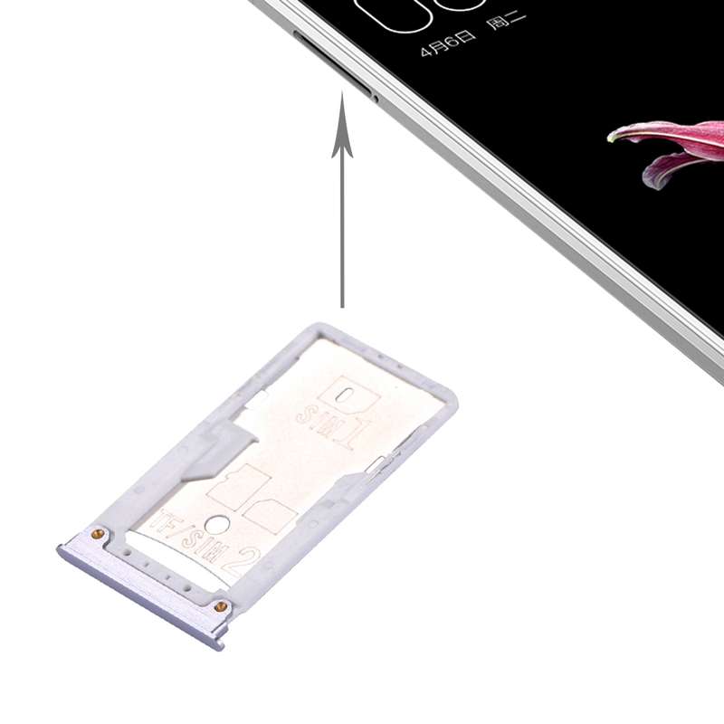 For Xiaomi Mi Max SIM & SIM / TF Card Tray(Silver)