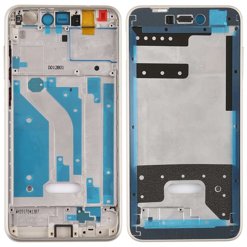 Middle Frame Bezel Plate with Side Keys for Huawei Honor 8 Lite(Blue)