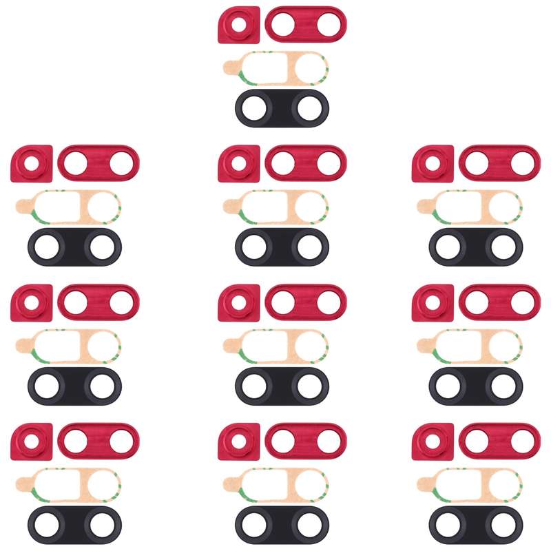 For Huawei Nova 4 10pcs Camera Lens Cover (Red)
