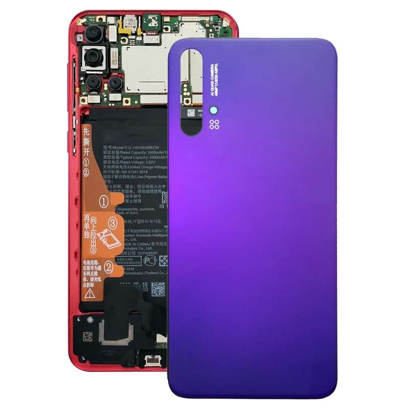 Battery Back Cover for Huawei Nova 5 Pro(Black)