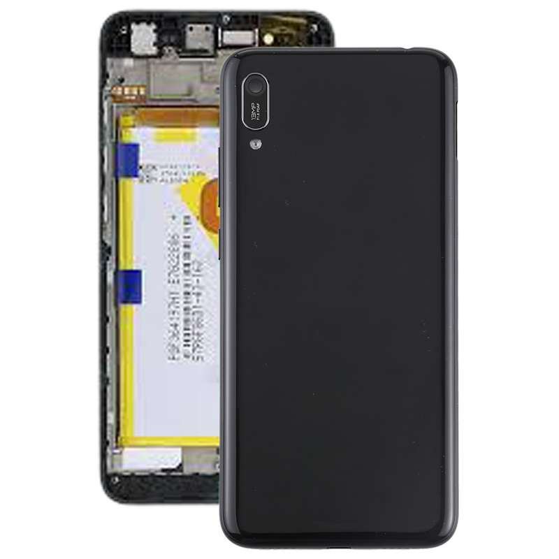 Battery Back Cover with Camera Lens & Side Keys for Huawei Enjoy 9e(Coffee)