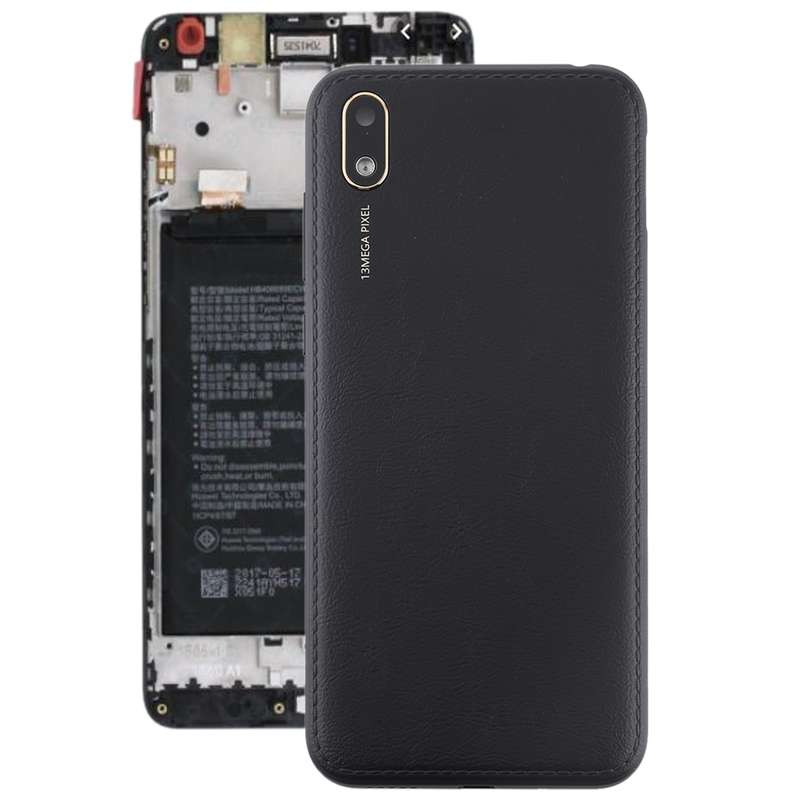 Battery Back Cover with Camera Lens & Side Keys for Huawei Y5 (2019)(Coffee)