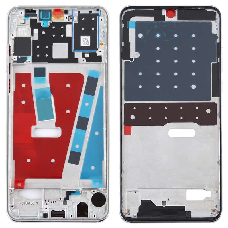 Front Housing LCD Frame Bezel Plate for Huawei P30 Lite (48MP)(White)