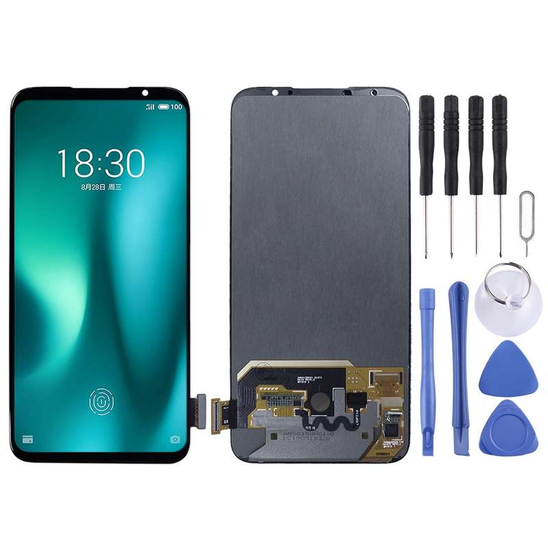Original LCD Screen for Meizu 16S Pro with Digitizer Full Assembly(White)