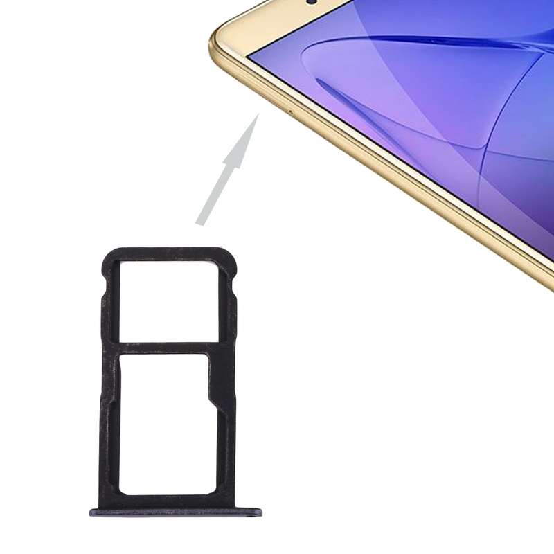 For Huawei Honor 8 Lite / P8 Lite 2017 SIM Card Tray & SIM / Micro SD Card Tray(Black)