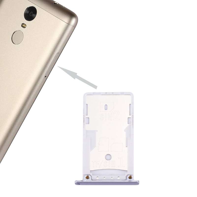 For Xiaomi Redmi Note 3 (Qualcomm Version) SIM & SIM / TF Card Tray(Gold)