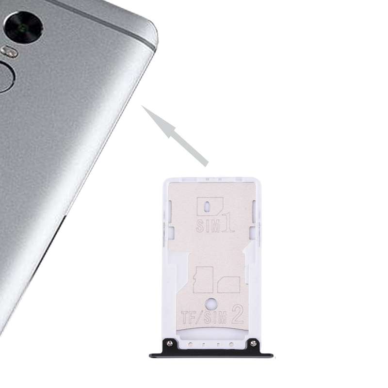 For Xiaomi Redmi Note 4X SIM & SIM / TF Card Tray(Grey)