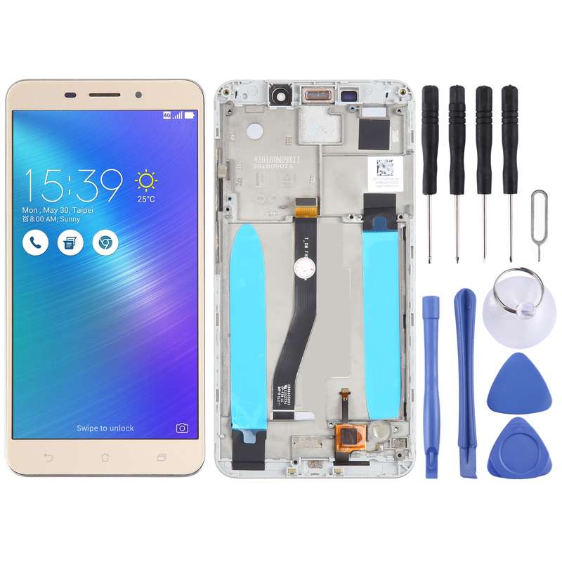 OEM LCD Screen for Asus ZenFone 3 Laser ZC551KL Z01BDC Digitizer Full Assembly with FrameWhite)