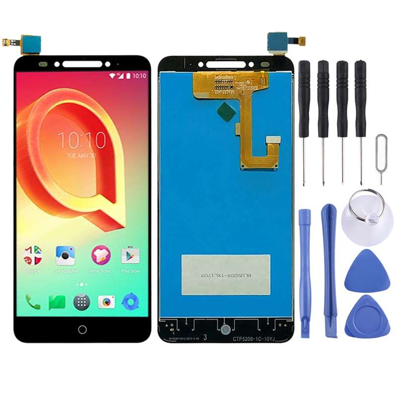 OEM LCD Screen for Alcatel A5 5085Y Digitizer Full Assembly with Fingerprint Button (Black)