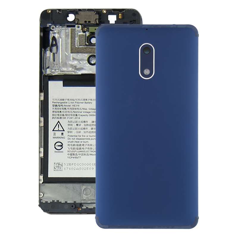 Battery Back Cover with Camera Lens & Side Keys for Nokia 6 TA-1000 TA-1003 TA-1021 TA-1025 TA-1033
