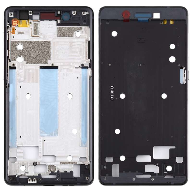 Front Housing LCD Frame Bezel Plate for Nokia 7 TA-1041 (Black)
