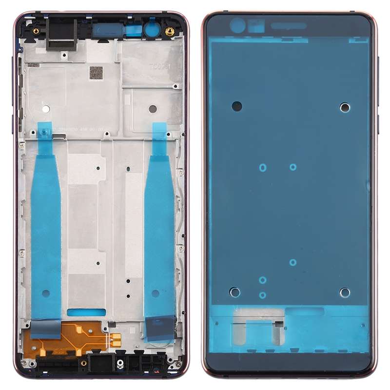 Front Housing LCD Frame Bezel Plate for Nokia 3.1 TA-1049 TA-1057 TA-1063 TA-1070 (Black)