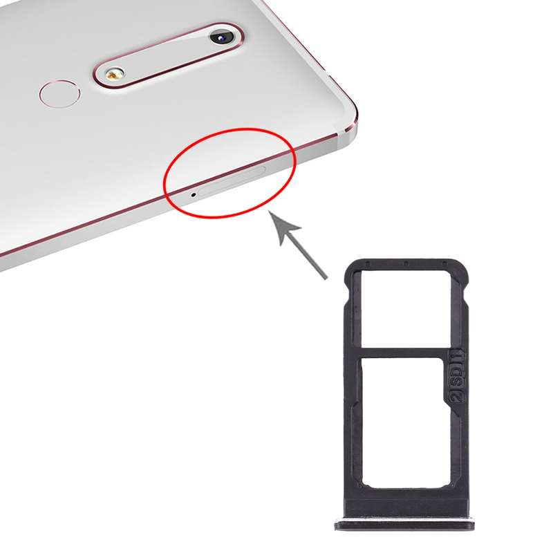 SIM Card Tray + SIM Card Tray / Micro SD Card Tray for Nokia 6.1 / 6 (2018) / TA-1043 TA-1045 TA-105