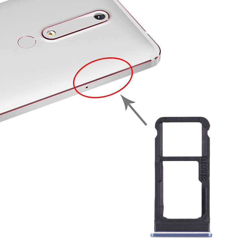 SIM Card Tray + SIM Card Tray / Micro SD Card Tray for Nokia 6.1 / 6 (2018) / TA-1043 TA-1045 TA-105