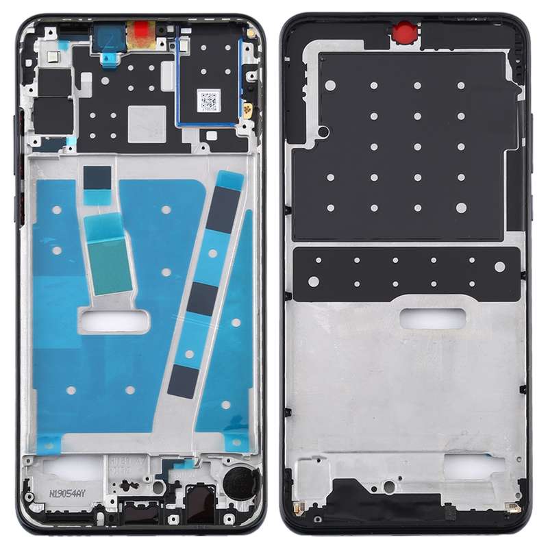 Middle Frame Bezel Plate with Side Keys for Huawei Nova 4e(Blue)
