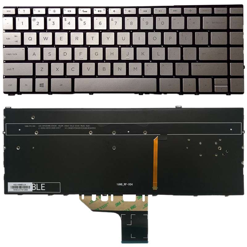 US Version Keyboard with Keyboard Backlight for HP Spectre x360 13-w series 13-w013dx 13-w014dx 13-w