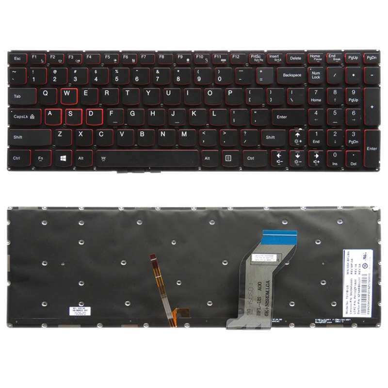 US Version Keyboard with Keyboard Backlight for Lenovo Ideapad Y700 Y700-15 Y700-15ISK Y700-15ACZ Y7