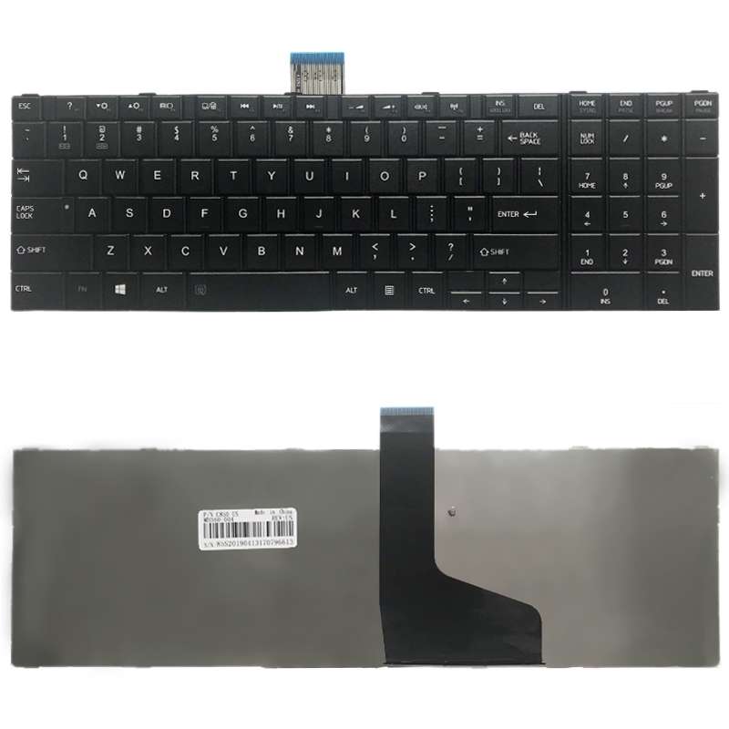 US Version Keyboard for Toshiba Satellite C850 C850D C855 C855D L850 L850D L855 L855D L870 L870D