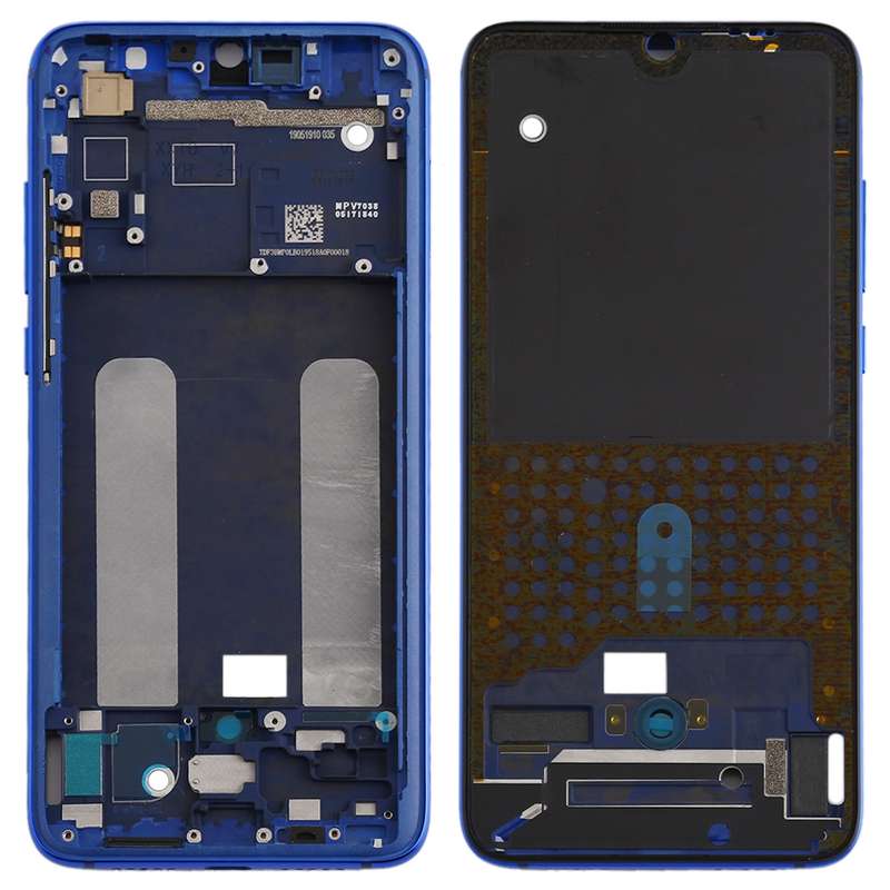 Front Housing LCD Frame Bezel Plate for Xiaomi Mi CC9 / 9 Lite(Black)