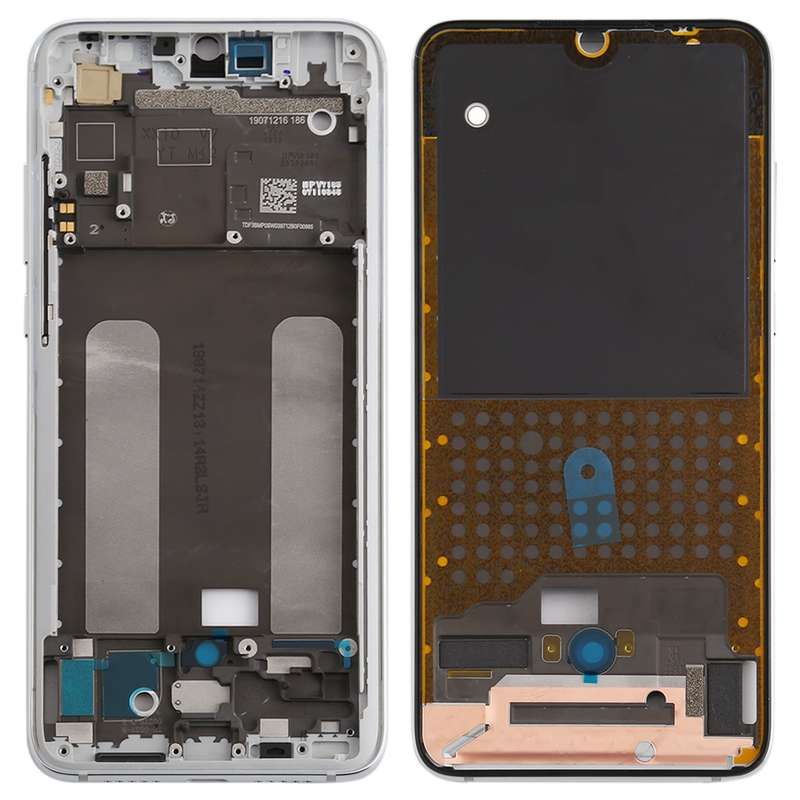 Front Housing LCD Frame Bezel Plate for Xiaomi Mi CC9 / 9 Lite(Black)