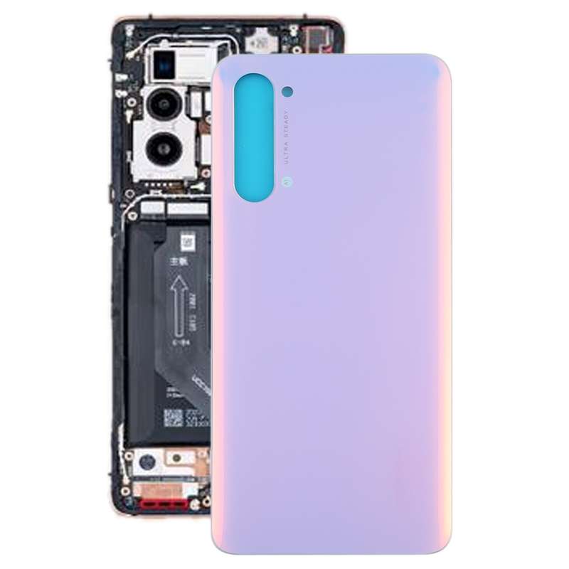 For OPPO Reno3 5G Battery Back Cover (Aurora Blue)